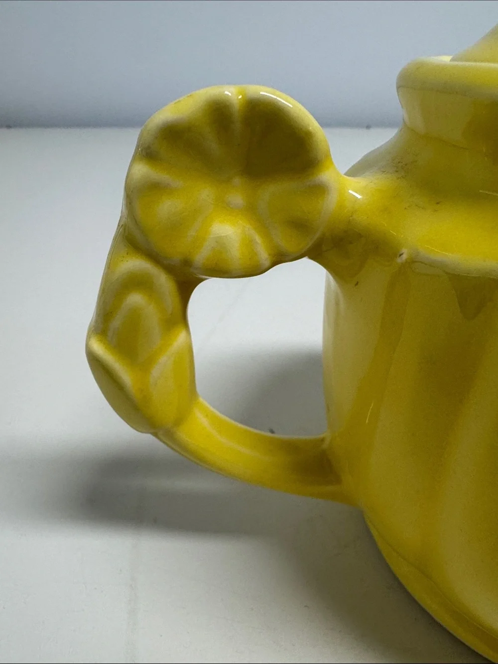 Yellow Ceramic Teapot - Bright Gloss Finish